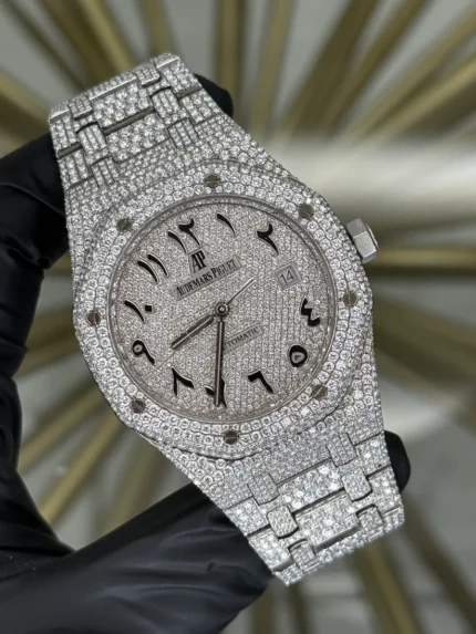 Audemars Piguet Royal Oak Iceout Arab Numbers Dial on Iceout 15400 2019 Card