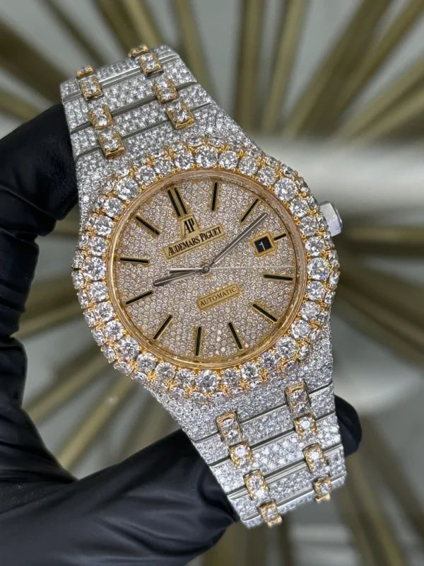 Audemars Piguet Royal Oak Selfwinding Custom Iceout Dial on Iceout 15400