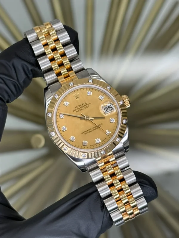 Rolex Datejust 31 Champagne MOP Dia Dial on Jubilee 178313