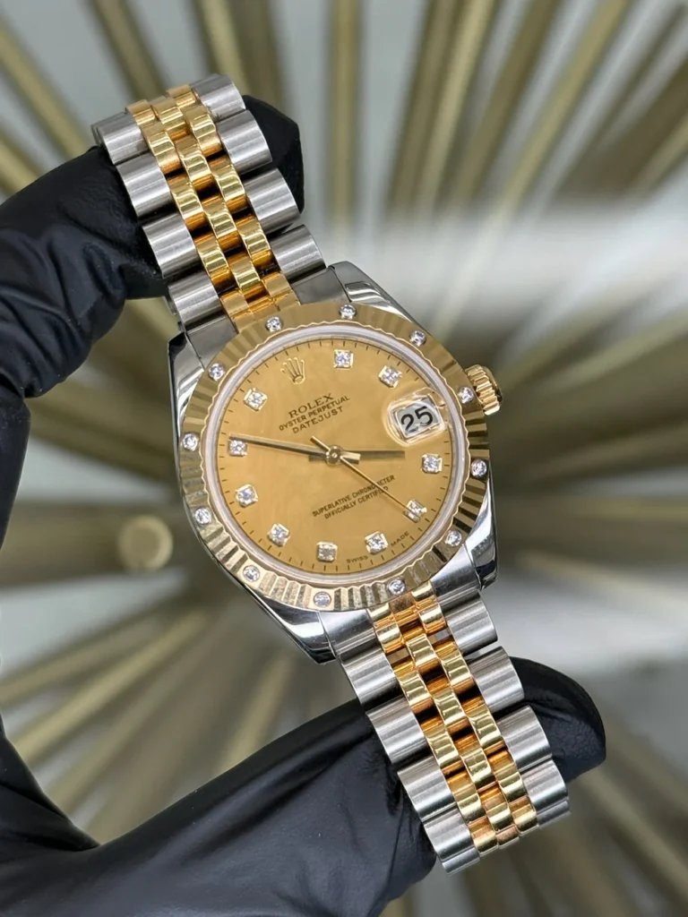 Rolex Datejust 31 Champagne MOP Dia Dial on Jubilee 178313