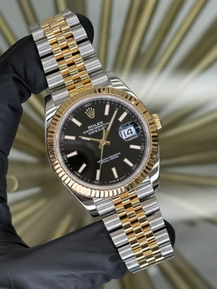 Rolex Datejust 41 Black Index Dial on Jubilee 126333 2021 Card