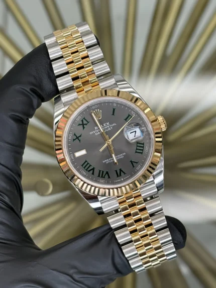 Rolex Datejust 41 Slate Green Roman Dial on Jubilee 126333 2026 Complete