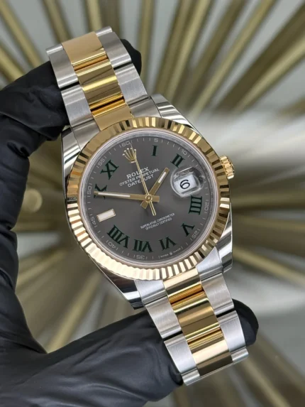 Rolex Datejust 41 Slate Green Roman Dial on Oyster 126333 2026 Complete