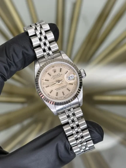 Rolex Datejust Lady Silver Stick Dial on Jubilee 69174