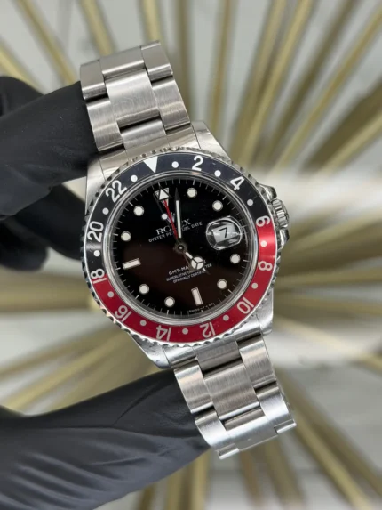 Rolex GMT-Master II Coke Black Dial on Oyster 16710